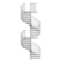 Hauteur de l'escalier 4,47 - 5,84 m