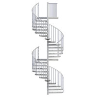 Hauteur de l'escalier 4,47 - 5,84 m