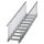 Scarlo 1000 mit 9 Stufen beidseitiges Geländer Standard mit Bodenstütze