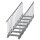 Scarlo 1000 mit 7 Stufen beidseitiges Geländer Standard mit Podest