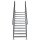 Scarlo 1000 mit 11 Stufen beidseitiges Geländer Standard mit Bodenstütze mit Podest