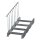 Scarlo 1000 mit 4 Stufen einseitiges Geländer Premium