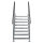 Scarlo 1000 mit 8 Stufen beidseitiges Geländer Standard